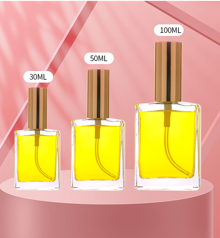 Colorful Luxury High-End 30 Ml 50 Ml 100 Ml Empty Glass Perfume